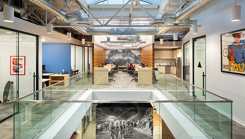 BSB Design | Commercial Office Interiors Deliver Dramatic Two-Story  Workspace